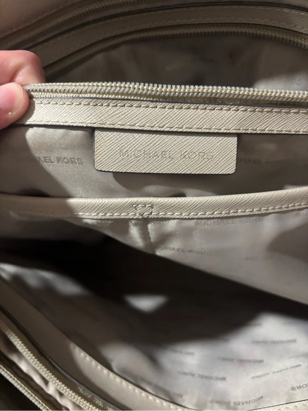 Michael Kors Taupe Saffiano Leather Tote